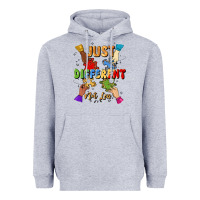 Heather Grey just different not less Heavyweight Hoodie - Artiststas