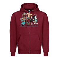 Burgundy pca patient care assistant western Zipper Hoodie - NancyCooperArtShop
