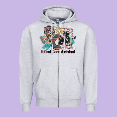 Pca Patient Care Assistant Western Zipper Hoodie Designed By Nancycooperartshop