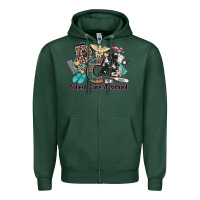 Sports Green pca patient care assistant western Zipper Hoodie - NancyCooperArtShop