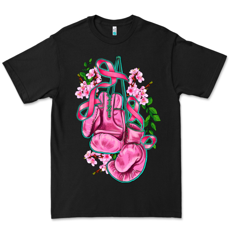 Cancer Boxing Gloves With Ribbon Premium Tee by AdoDesignShop | Teevron