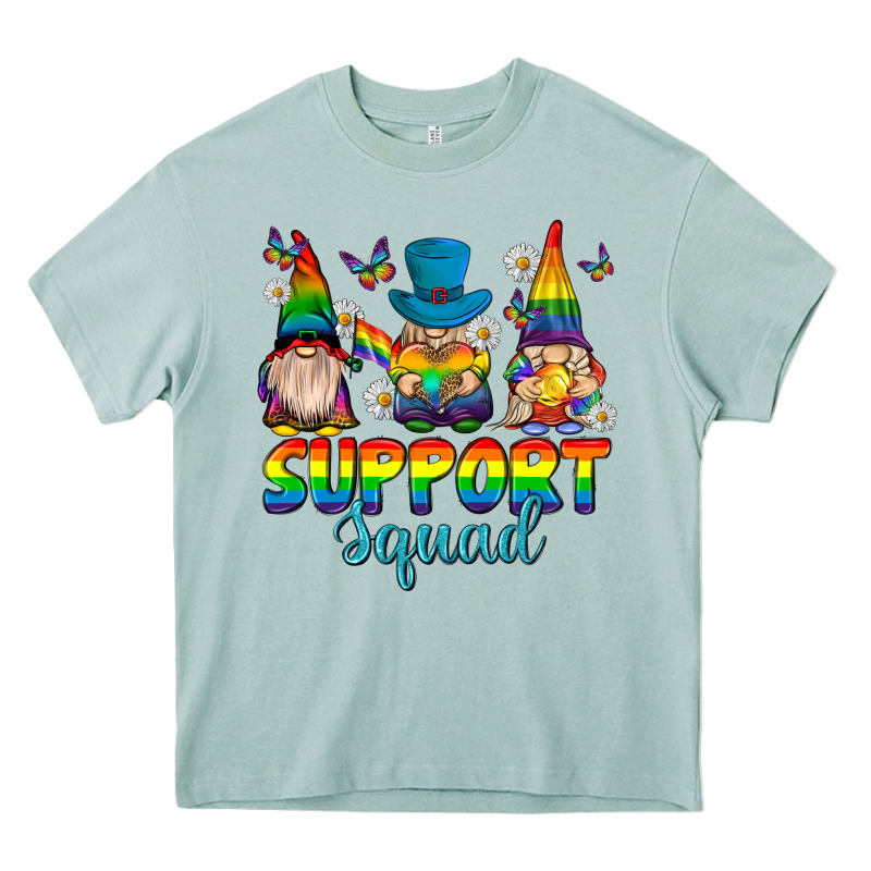 Support Squad Pride Gnomies Heavy Core Tee by texasbilliewilder | Teevron