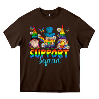 Chocolate Brown support squad pride gnomies Heavy Core Tee - texasbilliewilder