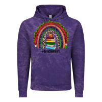 Cloud Purple Christmas Teacherlife rainbow Vintage Hoodie - JahusDesignShop