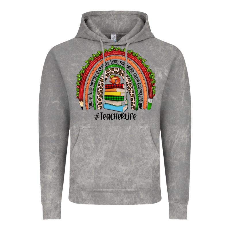 Christmas Teacherlife Rainbow Vintage Hoodie by JahusDesignShop | Teevron