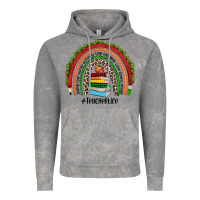 Cloud Rock Christmas Teacherlife rainbow Vintage Hoodie - JahusDesignShop