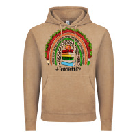 Vintage Coffee Christmas Teacherlife rainbow Vintage Hoodie - JahusDesignShop
