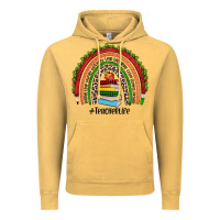 Vintage Mustard Christmas Teacherlife rainbow Vintage Hoodie - JahusDesignShop