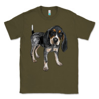 Army Green bluetick coonhound Classic Tee - LillyAllenDesigns