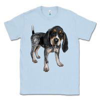 Dusty Blue bluetick coonhound Classic Tee - LillyAllenDesigns