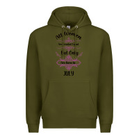 Army Green all women are created equal but only the smartest are born in july bla Premium Hoodie - Bettercallsaul