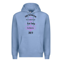 Colony Blue all women are created equal but only the smartest are born in july bla Premium Hoodie - Bettercallsaul