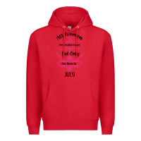 Red all women are created equal but only the smartest are born in july bla Premium Hoodie - Bettercallsaul