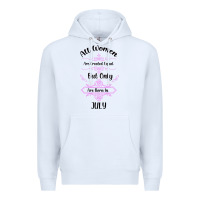 White all women are created equal but only the smartest are born in july bla Premium Hoodie - Bettercallsaul