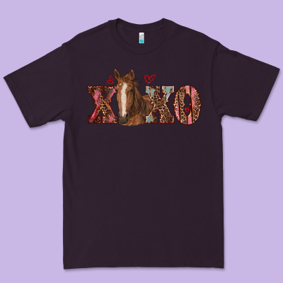 Xoxo Horse Premium Tee Designed By Ranaportraitstore