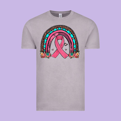 Ribbon Rainbow Vintage Tee Designed By Jahusdesignshop