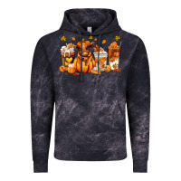 Cloud Black Fall Autumn cow pumpkin coffee cups Vintage Hoodie - RanaPortraitStore