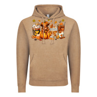 Vintage Coffee Fall Autumn cow pumpkin coffee cups Vintage Hoodie - RanaPortraitStore