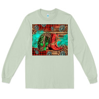 Matcha country boots and cowboy hat christmas Long Sleeve Tee - Jasminsmagicworld