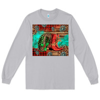 Moon Dust country boots and cowboy hat christmas Long Sleeve Tee - Jasminsmagicworld