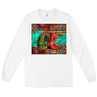 Country Boots And Cowboy Hat Christmas Long Sleeve Tee | Teevron