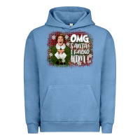 Pigment Pebble Blue the elf omg santa Urban Hoodie - CowGirlArtShop
