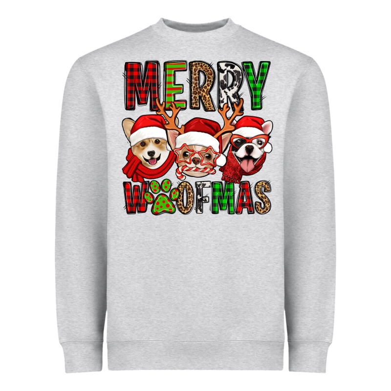 Merry Woofmas Dogs Heavyweight Sweatshirt by Jasminsmagicworld | Teevron