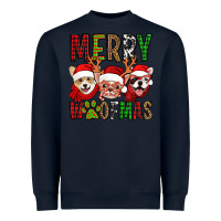 Navy merry woofmas dogs Heavyweight Sweatshirt - Jasminsmagicworld