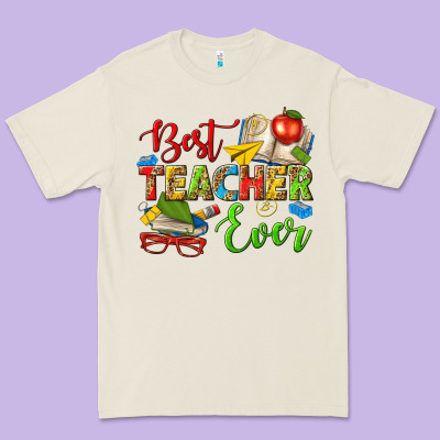 Best Teacher Ever Premium Tee Designed By Texasbilliewilder