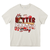 Cream hey batter batter swing baseball Heavy Core Tee - Zillion Design Studio