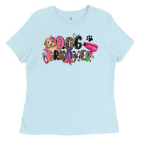 Baby Blue dog groomer Ladies Tee - Zillion Design Studio