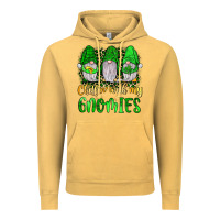 Vintage Mustard st patrick s chillin with my gnomies Vintage Hoodie - JahusDesignShop