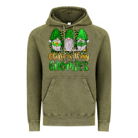 Vintage Olive st patrick s chillin with my gnomies Vintage Hoodie - JahusDesignShop