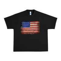 Black American flag Urban Heavy Tee - JahusDesignShop