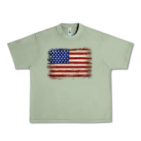 Oil Green American flag Urban Heavy Tee - JahusDesignShop