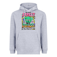 Heather Grey street rules Heavyweight Hoodie - Artiststas