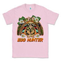 Bubblegum Pink easter egg hunter  rabbit rainbow Classic Tee - BarkalooDesign