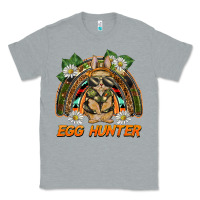 Heather Grey easter egg hunter  rabbit rainbow Classic Tee - BarkalooDesign