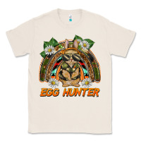 Natural easter egg hunter  rabbit rainbow Classic Tee - BarkalooDesign