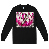 Breast Cancer American Football Ribbon Long Sleeve Tee | Teevron