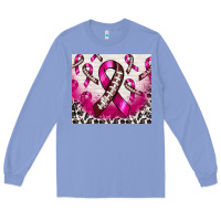 Colony Blue breast cancer american football ribbon Long Sleeve Tee - NancyCooperArtShop
