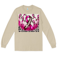 Mushroom breast cancer american football ribbon Long Sleeve Tee - NancyCooperArtShop