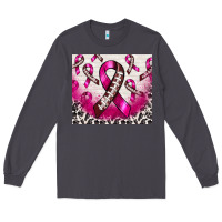 Smoke breast cancer american football ribbon Long Sleeve Tee - NancyCooperArtShop