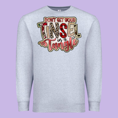 Dont Get Your Tinsel In A Tangle Premium Sweatshirt Designed By Sublimationcraftshop