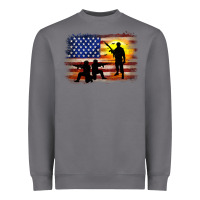 Storm american flag soldier sunset Heavyweight Sweatshirt - JahusDesignShop