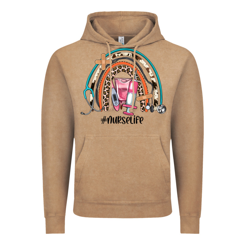 Nurse Life Rainbow Vintage Hoodie by JahusDesignShop | Teevron
