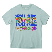 Arona you are enough with daisies Heavy Core Tee - texasbilliewilder