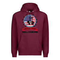 Burgundy DONALD TRUMP 2016 WE SHALL OVERCOMB Premium Hoodie - Bettercallsaul