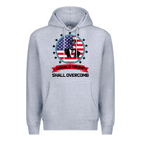 Heather Grey DONALD TRUMP 2016 WE SHALL OVERCOMB Premium Hoodie - Bettercallsaul