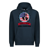Navy DONALD TRUMP 2016 WE SHALL OVERCOMB Premium Hoodie - Bettercallsaul